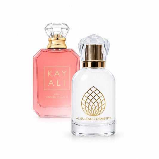 Eden Sparkling Lychee luxury perfume by Kayali