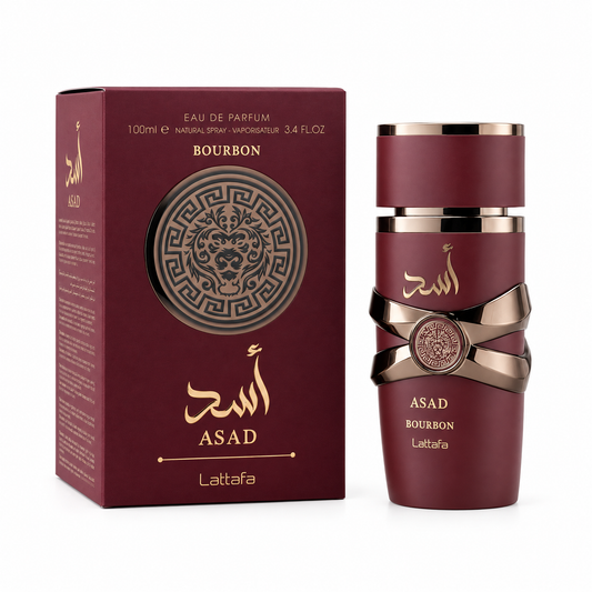 Asad Bourbon fragrance bottle