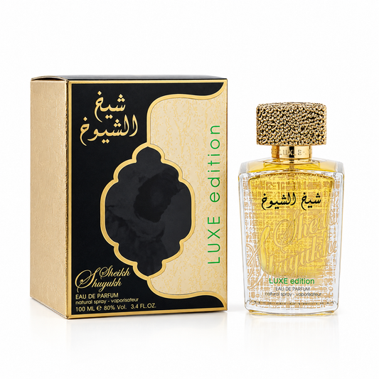 Sheikh Al Shuyukh Luxe Edition Lattafa fragrance bottle
