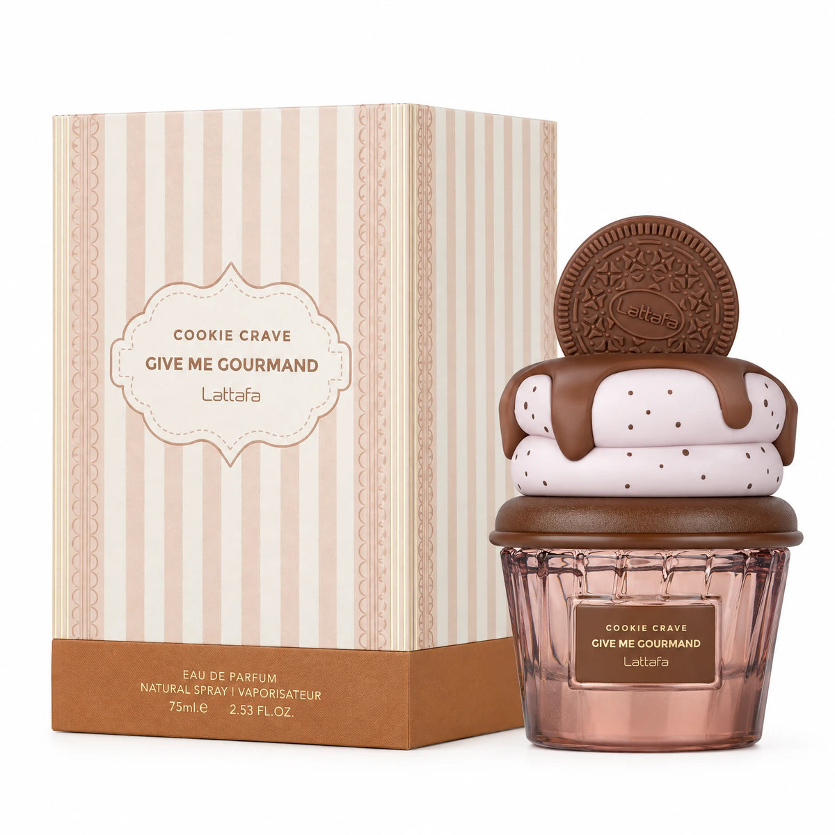 Cookie Crave by Lattafa perfume bottle