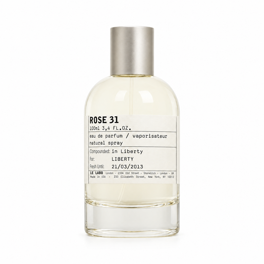 Rose 31 original perfume bottle