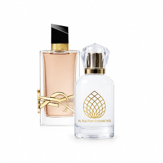 Libre Flowers & Flames by Yves Saint Laurent perfume bottle