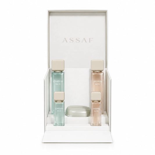 MUSK ASSAF SET/4PC+POWDER perfume bottle – Floral|Amber|Woody