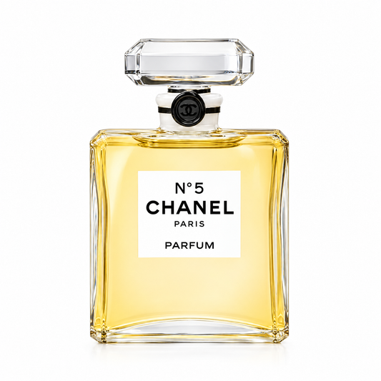 No. 5 by Chanel perfume bottle