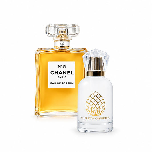 No. 5 by Chanel perfume bottle