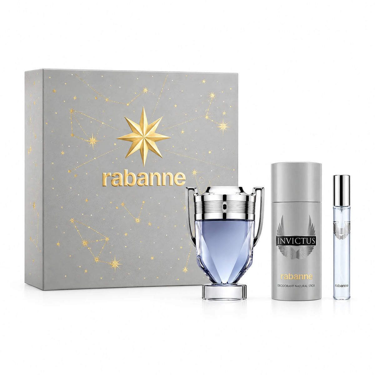PACO RABANNE SET INVICTUS (100MLEDT+10ML EDT+ DEO 150ML)