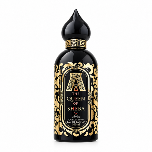 the Queen of Sheba fragrance bottle