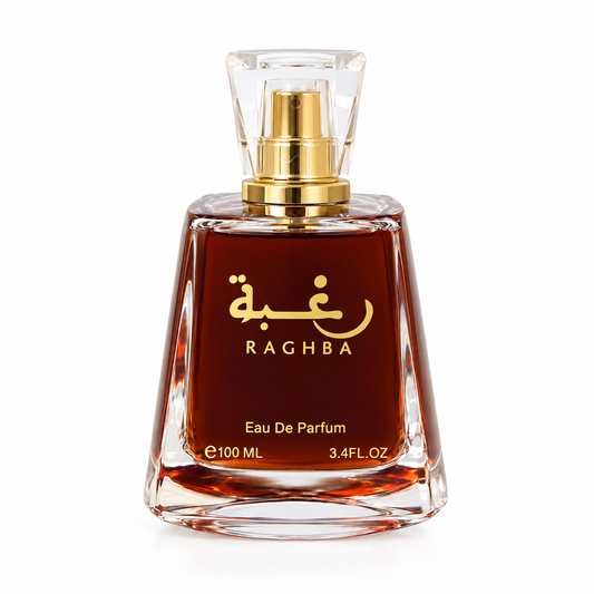 Raghba fragrance bottle