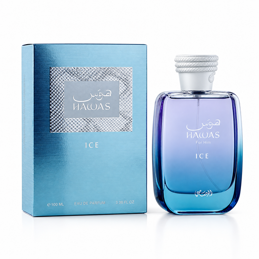 Hawas Ice luxury perfume by Rasasi