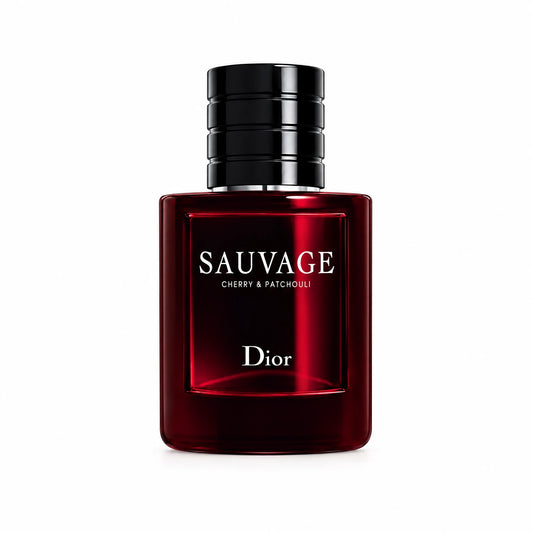 Sauvage Patchouli and Cherry by Inspired / Niche Blend perfume bottle