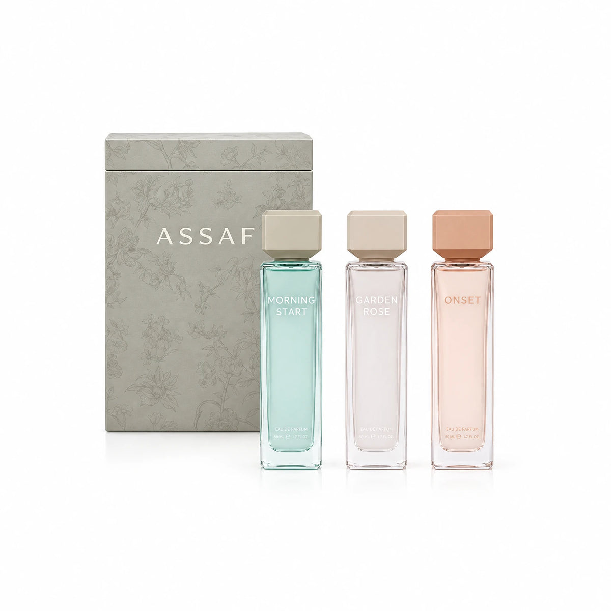 Set Assaf Morning collection perfume bottle – Floral|Fresh|Gourmand