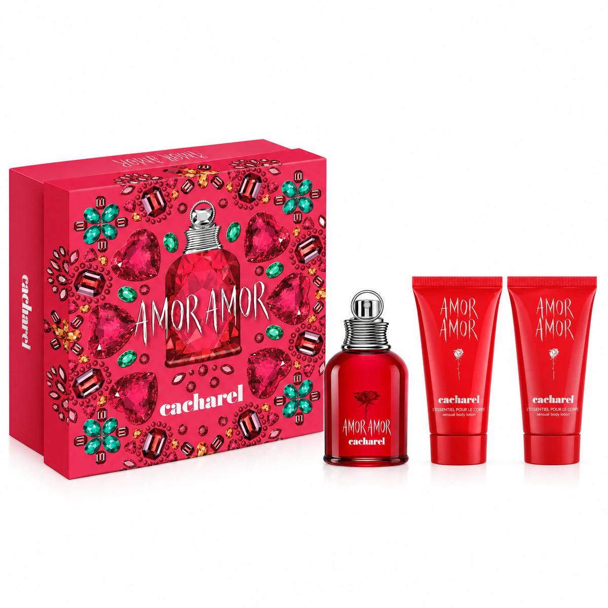 SET CACHAREL AMOR AMOR (50ML ET+50ML 2LAIT SENSUELLE POUR LE CORPS)