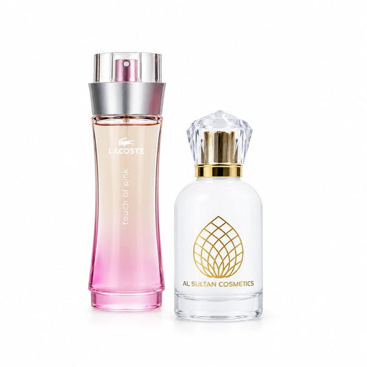 Touch of Pink Lacoste fragrance bottle