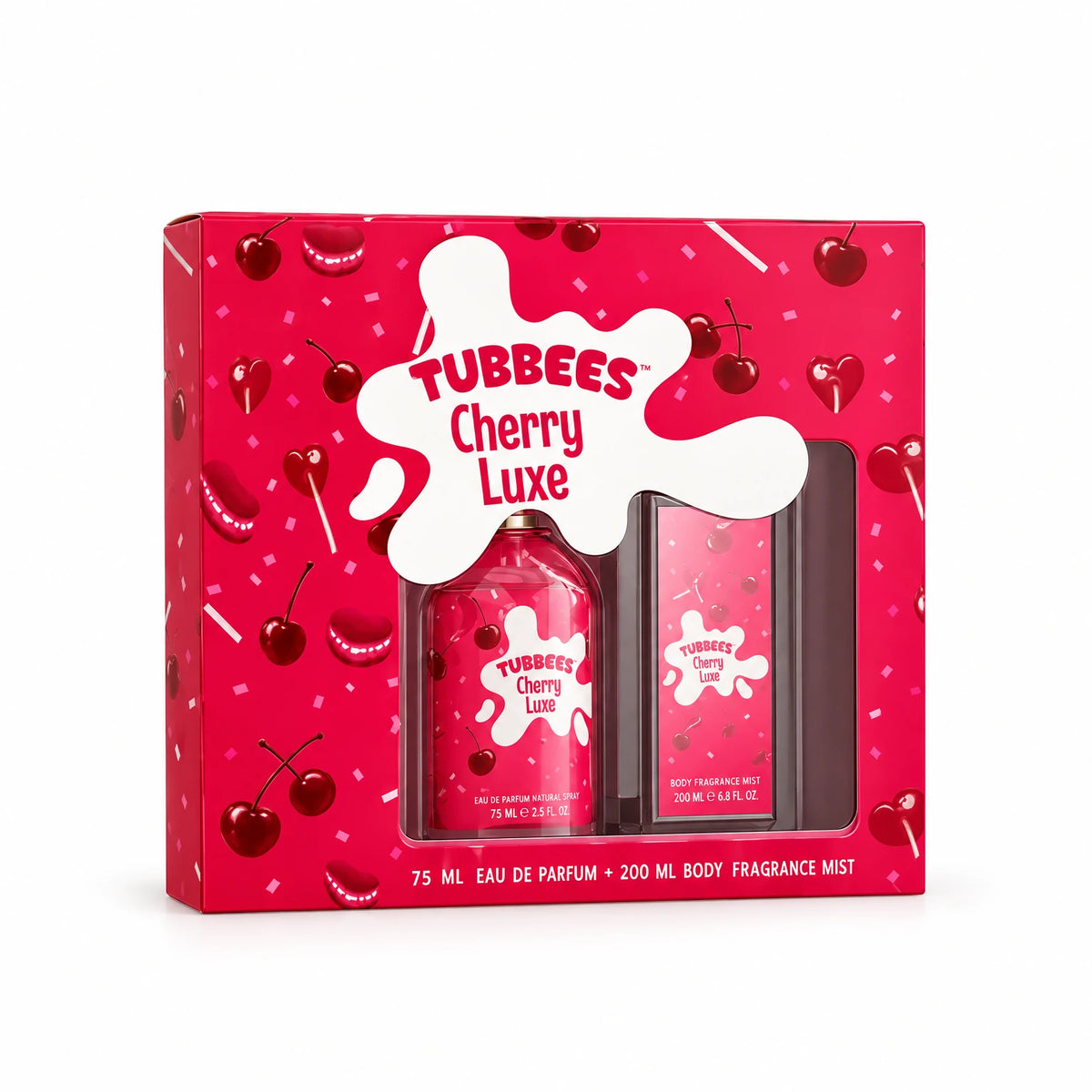 TUBEES GIFTSET CHERRY LUXE BODY MIST50+75ML