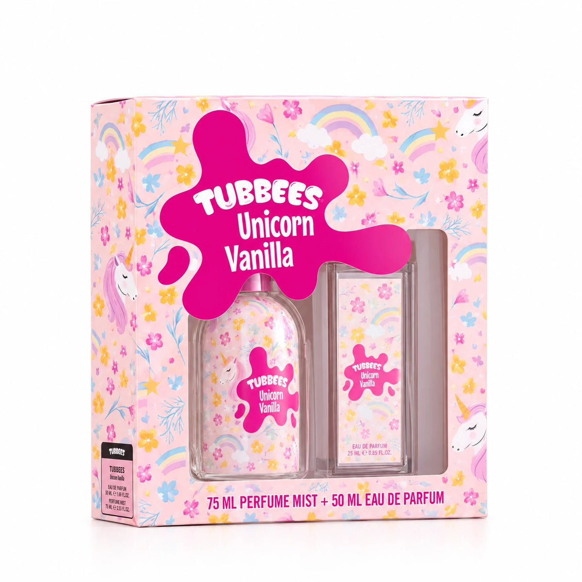TUBEES GIFTSET UNICORN VANILLA BODY MIST50+75ML